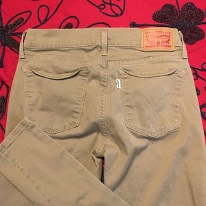 Levi’s 710 Superskinny khaki stretch jean 26